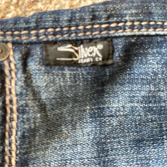 Men’s 33x32 Silver Jeans Hunter Relaxed Straight Leg Jeans Dark Wash $114 Retail - Picture 11 of 13